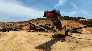 300 TPH Mobile Granite Crushing Plant in Fujian