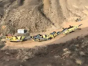 300 TPH Mobile Granite Crushing Plant in Gansu