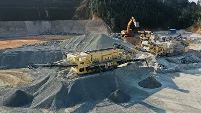 Vibrating Screen used in Mobile Crushing Project in Hezhou, Guangxi